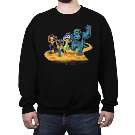 The Wizard of Pix - Crew Neck Sweatshirt Crew Neck Sweatshirt RIPT Apparel Small / Black