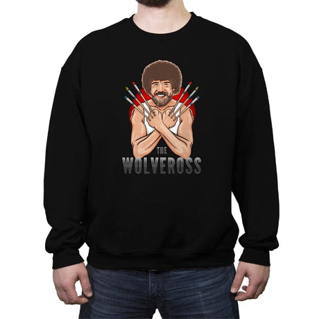 The Wolveross - Crew Neck Sweatshirt Crew Neck Sweatshirt RIPT Apparel Small / Black