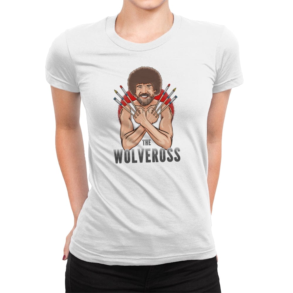 The Wolveross - Womens Premium T-Shirts RIPT Apparel Small / White