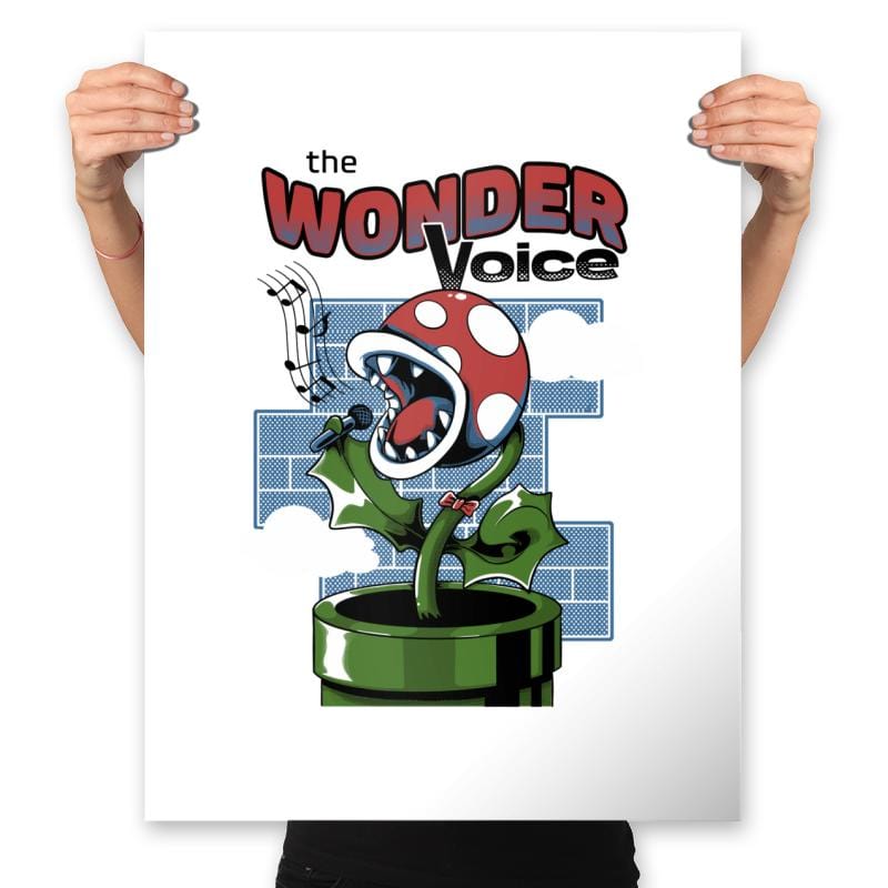 The Wonder Voice Carnivorous Flower - Prints Posters RIPT Apparel 18x24 / White