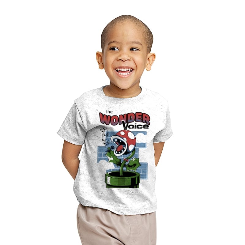 The Wonder Voice Carnivorous Flower - Youth T-Shirts RIPT Apparel X-small / White