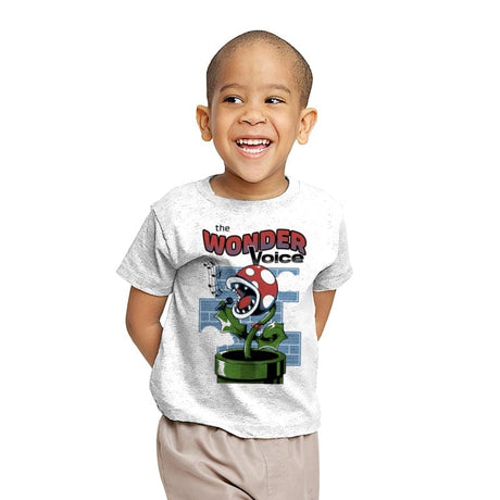 The Wonder Voice Carnivorous Flower - Youth T-Shirts RIPT Apparel X-small / White