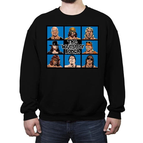 The Wrestler Bunch - Crew Neck Sweatshirt Crew Neck Sweatshirt RIPT Apparel Small / Black