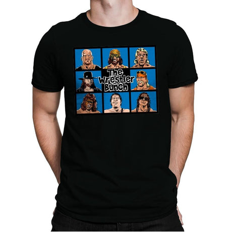 The Wrestler Bunch - Mens Premium T-Shirts RIPT Apparel Small / Black