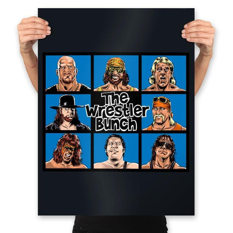 The Wrestler Bunch - Prints Posters RIPT Apparel 18x24 / Black
