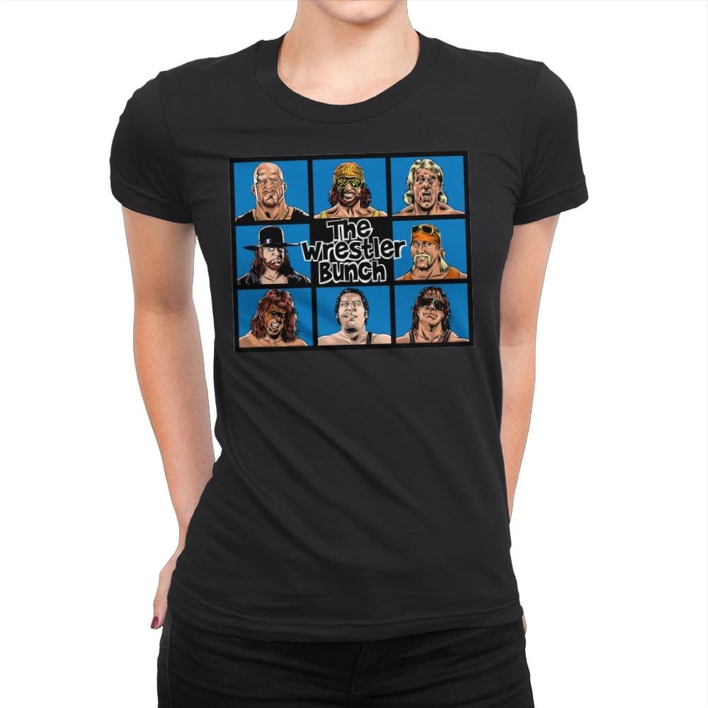 The Wrestler Bunch - Womens Premium T-Shirts RIPT Apparel Small / Black