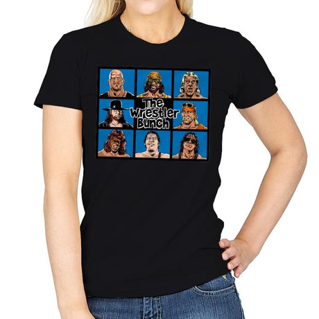 The Wrestler Bunch - Womens T-Shirts RIPT Apparel Small / Black