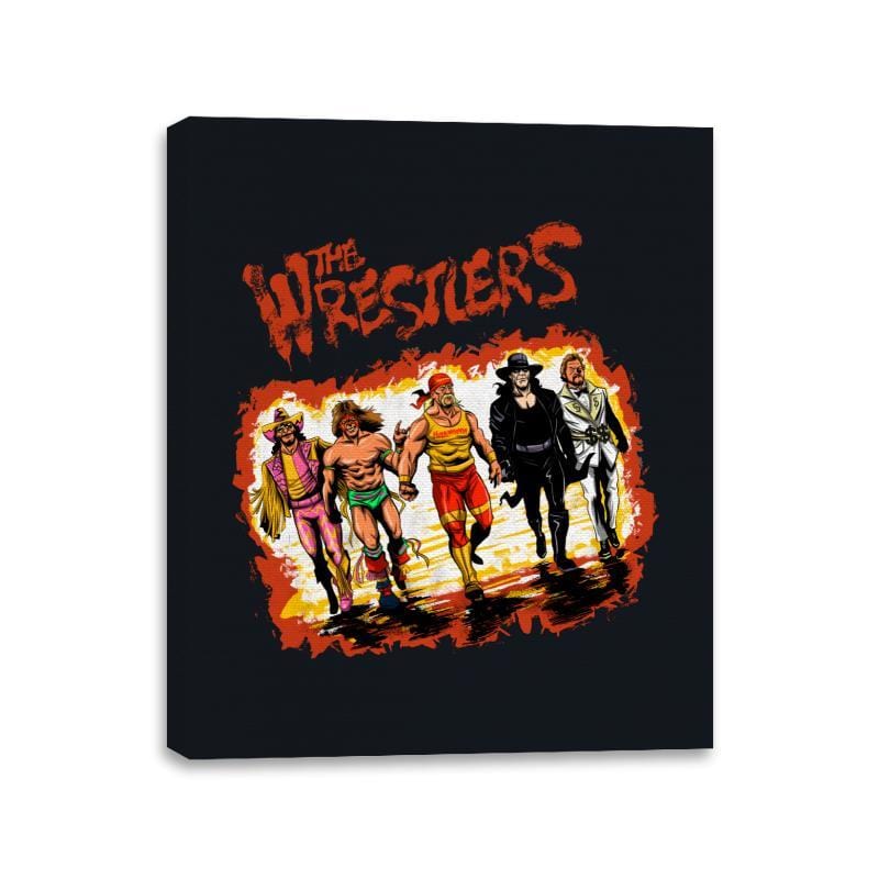 The Wrestlers - Best Seller - Canvas Wraps Canvas Wraps RIPT Apparel 11x14 / Black