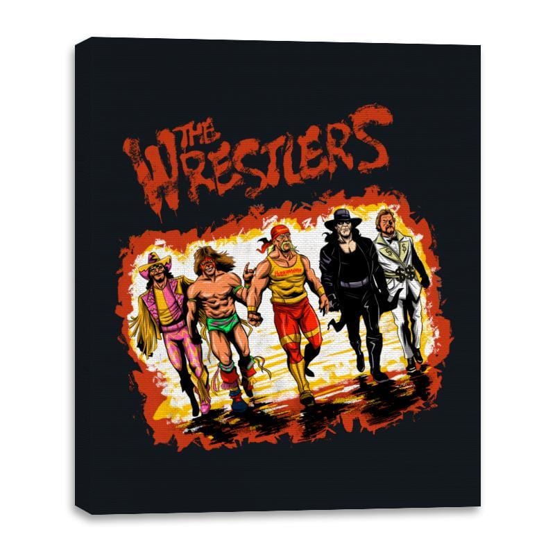 The Wrestlers - Best Seller - Canvas Wraps Canvas Wraps RIPT Apparel 16x20 / Black
