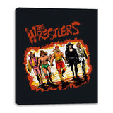 The Wrestlers - Best Seller - Canvas Wraps Canvas Wraps RIPT Apparel 16x20 / Black