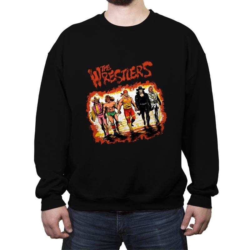 The Wrestlers - Best Seller - Crew Neck Sweatshirt Crew Neck Sweatshirt RIPT Apparel Small / Black