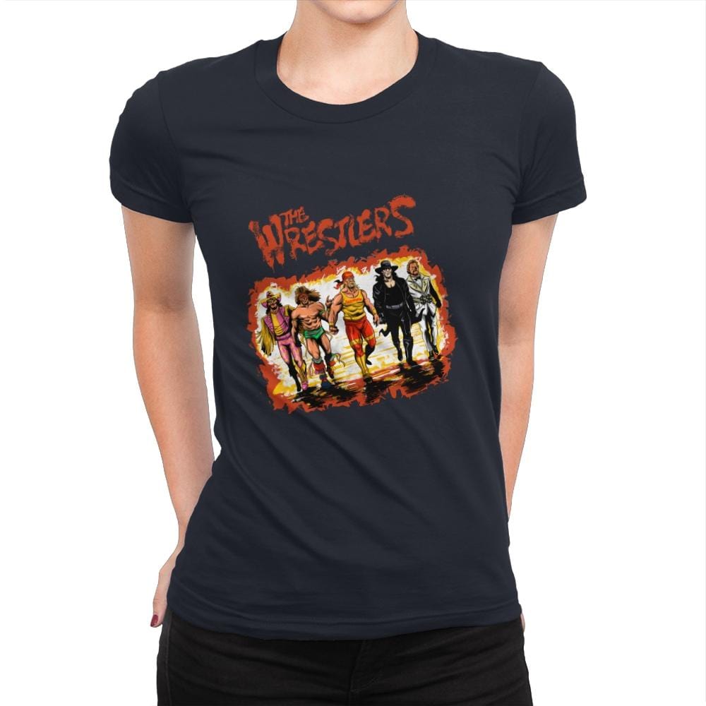 The Wrestlers - Best Seller - Womens Premium T-Shirts RIPT Apparel Small / Midnight Navy