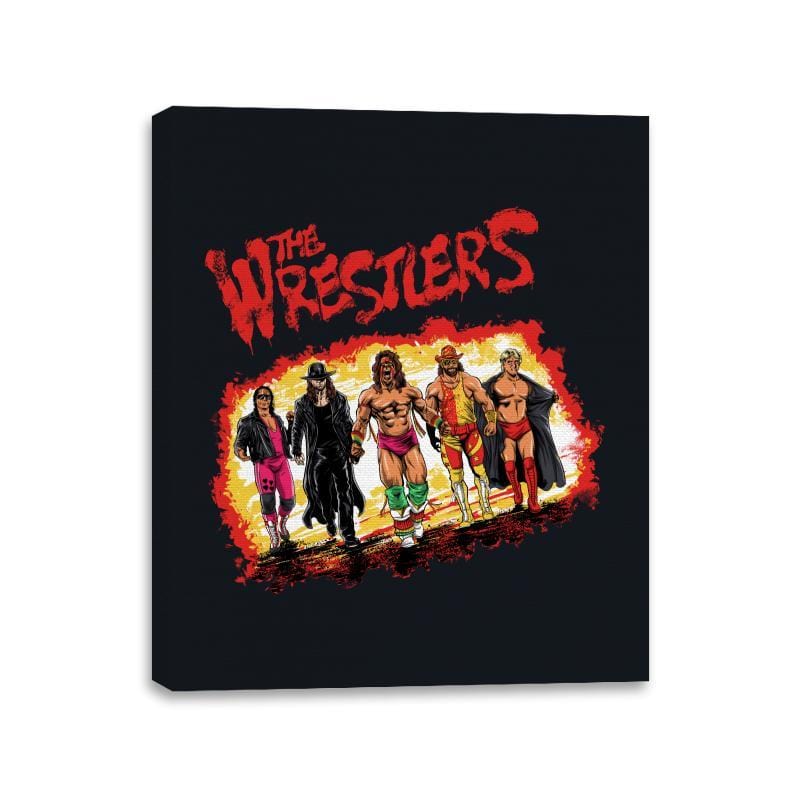 The Wrestlers Remix - Canvas Wraps Canvas Wraps RIPT Apparel 11x14 / Black