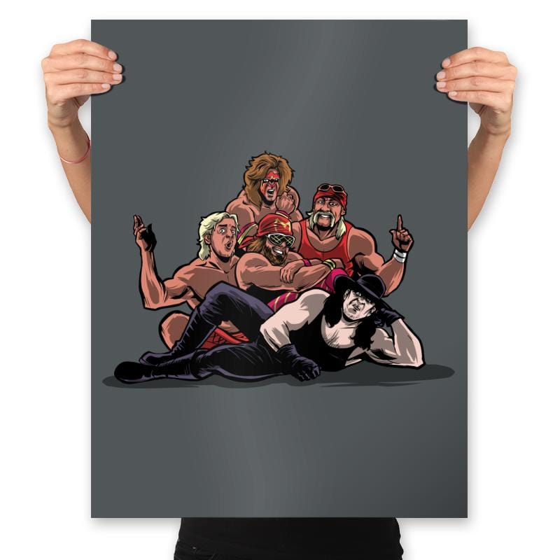 The Wrestling Club - Prints Posters RIPT Apparel 18x24 / Charcoal
