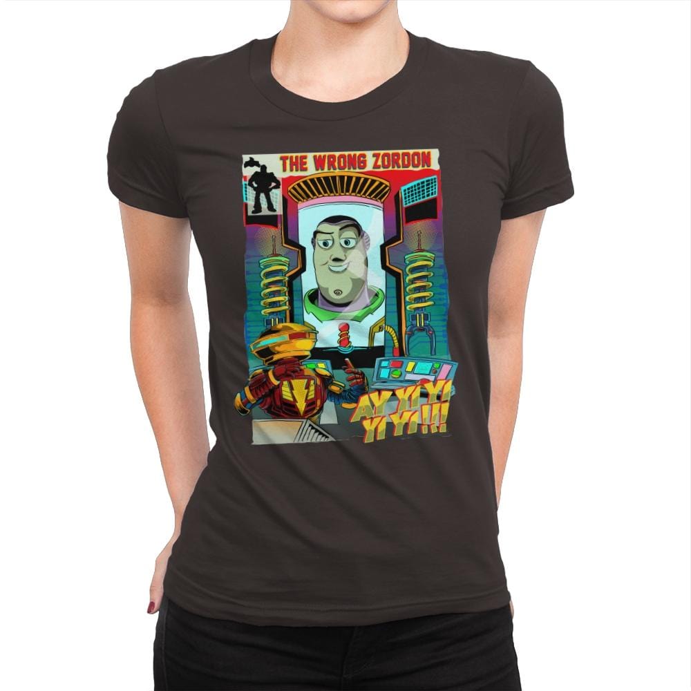 The Wrong Mentor - Womens Premium T-Shirts RIPT Apparel Small / Dark Chocolate