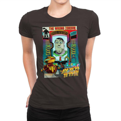The Wrong Mentor - Womens Premium T-Shirts RIPT Apparel Small / Dark Chocolate