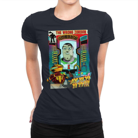The Wrong Mentor - Womens Premium T-Shirts RIPT Apparel Small / Midnight Navy