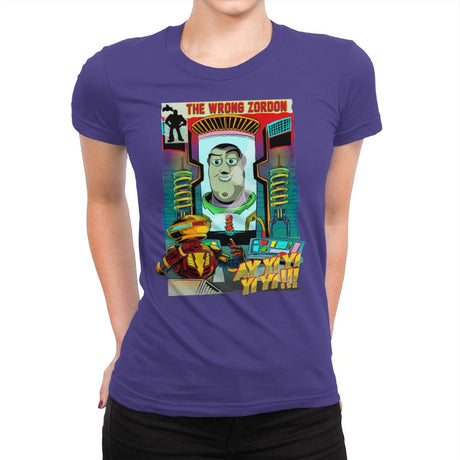 The Wrong Mentor - Womens Premium T-Shirts RIPT Apparel Small / Purple Rush