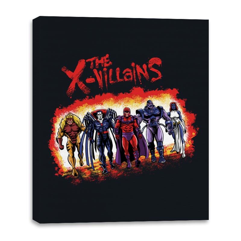 The X-Villains - Canvas Wraps Canvas Wraps RIPT Apparel 16x20 / Black