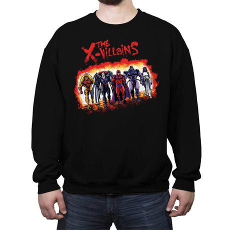 The X-Villains - Crew Neck Sweatshirt Crew Neck Sweatshirt RIPT Apparel Small / Black