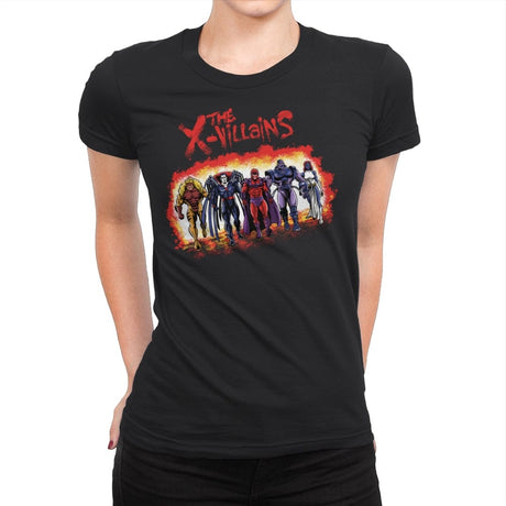 The X-Villains - Womens Premium T-Shirts RIPT Apparel Small / Black