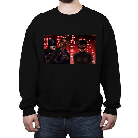 The Yelling Bat - Crew Neck Sweatshirt Crew Neck Sweatshirt RIPT Apparel Small / Black