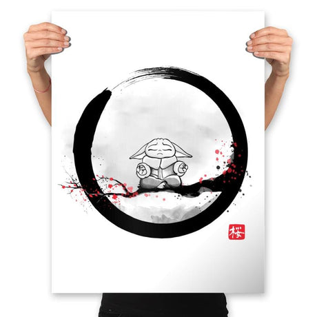 The Zen Kid - Prints Posters RIPT Apparel 18x24 / White