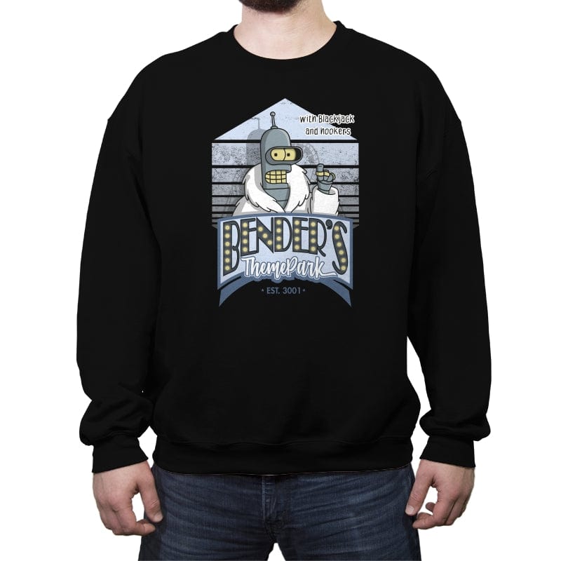 Theme Park - Crew Neck Sweatshirt Crew Neck Sweatshirt RIPT Apparel Small / Black