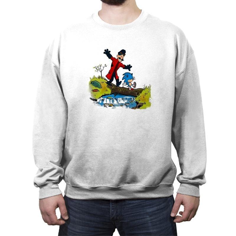 There Are Rings Everywhere - Crew Neck Sweatshirt Crew Neck Sweatshirt RIPT Apparel Small / White