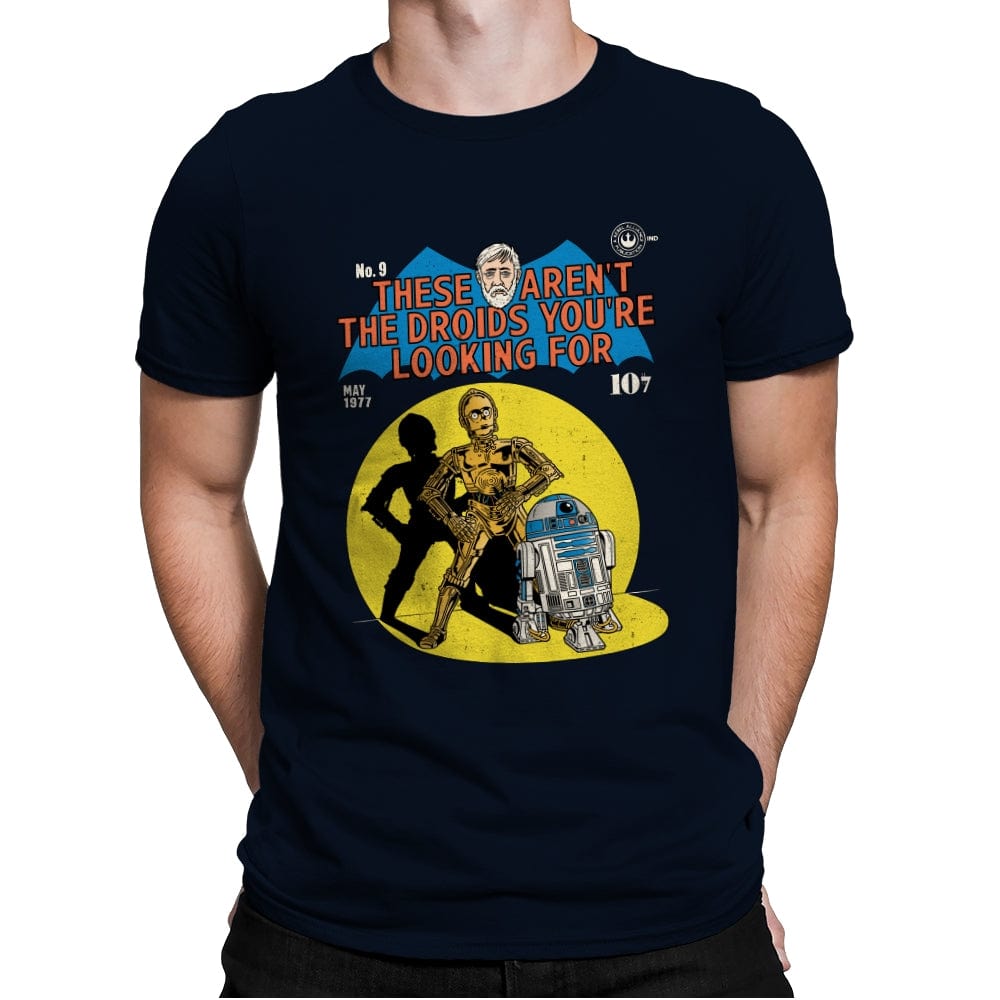 These Aren't the Droids You're Looking For - Mens Premium T-Shirts RIPT Apparel Small / Midnight Navy