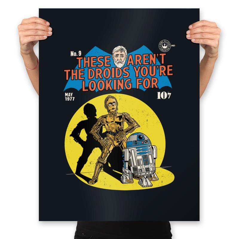 These Aren't the Droids You're Looking For - Prints Posters RIPT Apparel 18x24 / Black