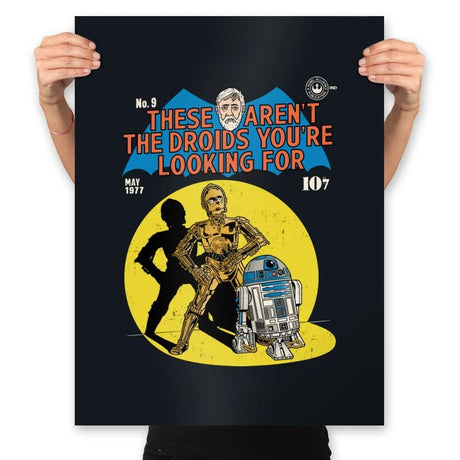 These Aren't the Droids You're Looking For - Prints Posters RIPT Apparel 18x24 / Black