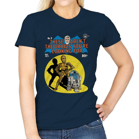 These Aren't the Droids You're Looking For - Womens T-Shirts RIPT Apparel Small / Navy