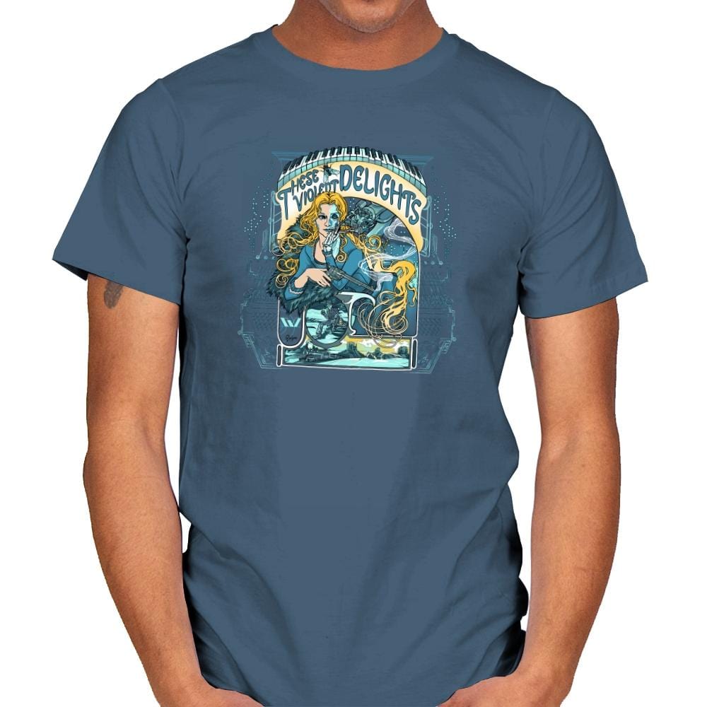 These Violent Delights Exclusive - Mens T-Shirts RIPT Apparel Small / Indigo Blue