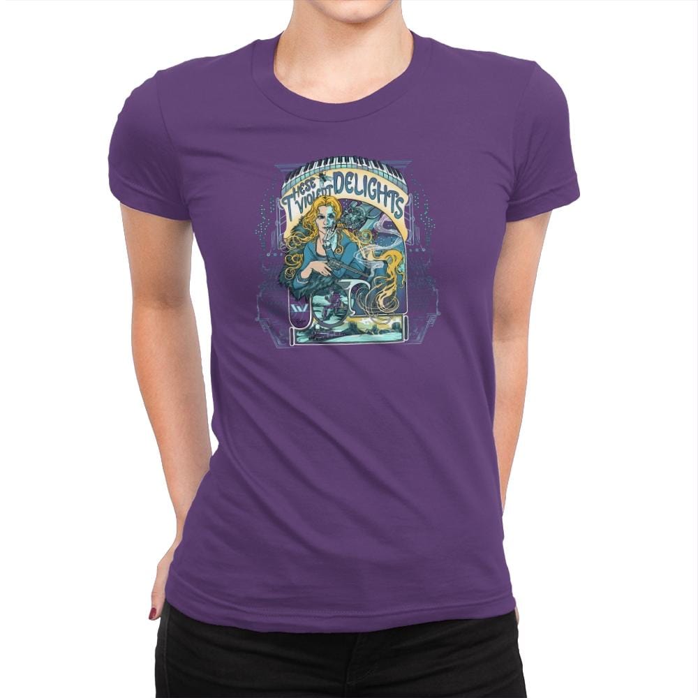 These Violent Delights Exclusive - Womens Premium T-Shirts RIPT Apparel Small / Purple Rush