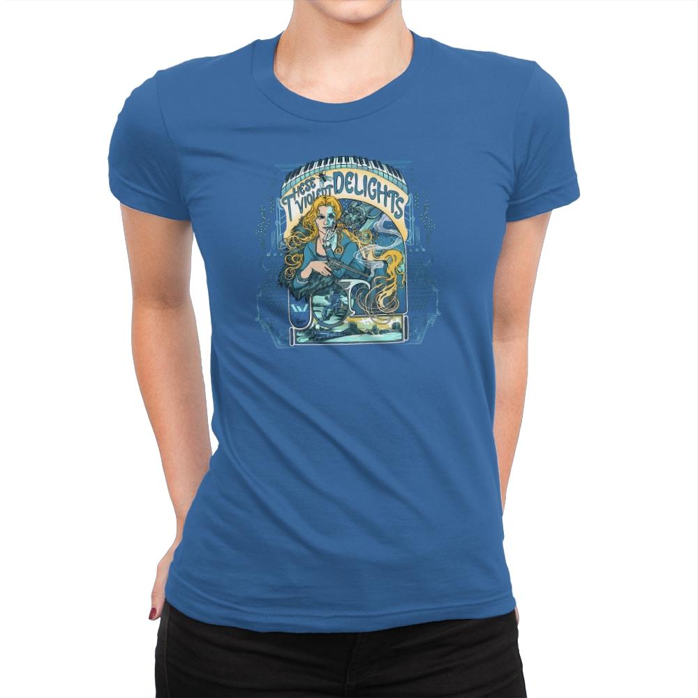 These Violent Delights Exclusive - Womens Premium T-Shirts RIPT Apparel Small / Royal