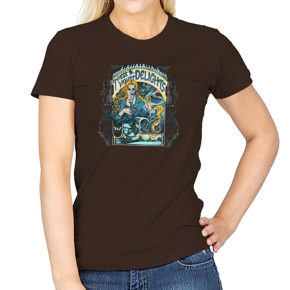These Violent Delights Exclusive - Womens T-Shirts RIPT Apparel Small / Dark Chocolate