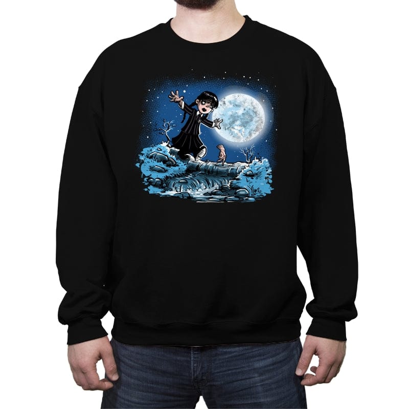 Thing and Wednesday - Crew Neck Sweatshirt Crew Neck Sweatshirt RIPT Apparel Small / Black