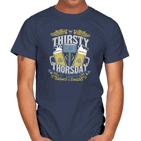 Thirsty Thorsday Exclusive - Mens T-Shirts RIPT Apparel Small / Navy