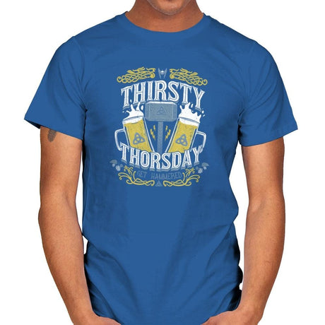 Thirsty Thorsday Exclusive - Mens T-Shirts RIPT Apparel Small / Royal