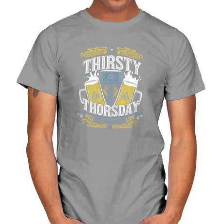 Thirsty Thorsday Exclusive - Mens T-Shirts RIPT Apparel Small / Sport Grey