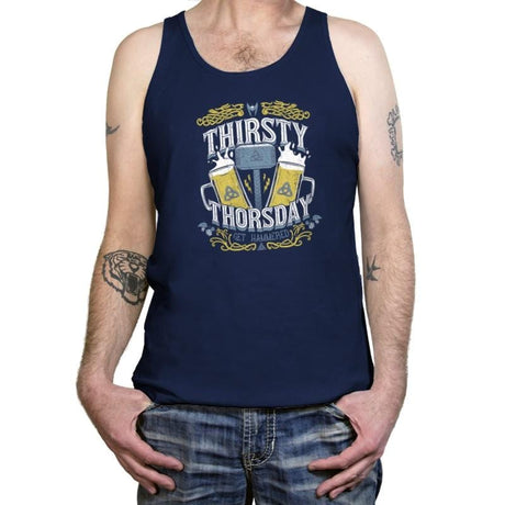 Thirsty Thorsday Exclusive - Tanktop Tanktop RIPT Apparel X-Small / Navy