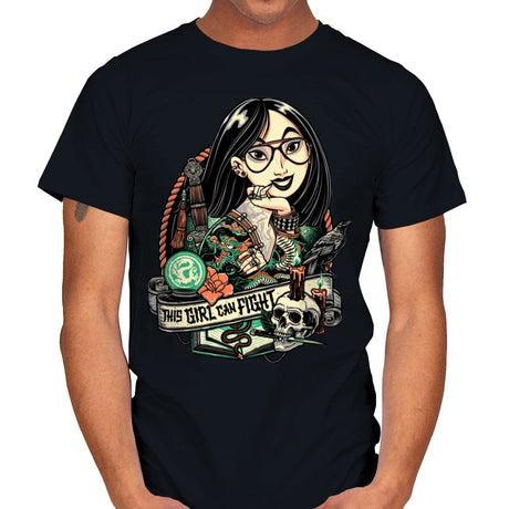 This Girl Can Fight - Mens T-Shirts RIPT Apparel Small / Black