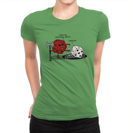 This is Critical Hit - Womens Premium T-Shirts RIPT Apparel Small / Kelly