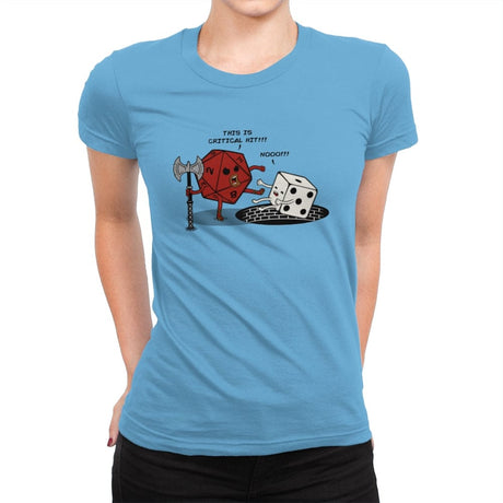 This is Critical Hit - Womens Premium T-Shirts RIPT Apparel Small / Turquoise