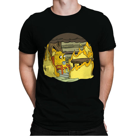 This is Fine - Mens Premium T-Shirts RIPT Apparel Small / Black