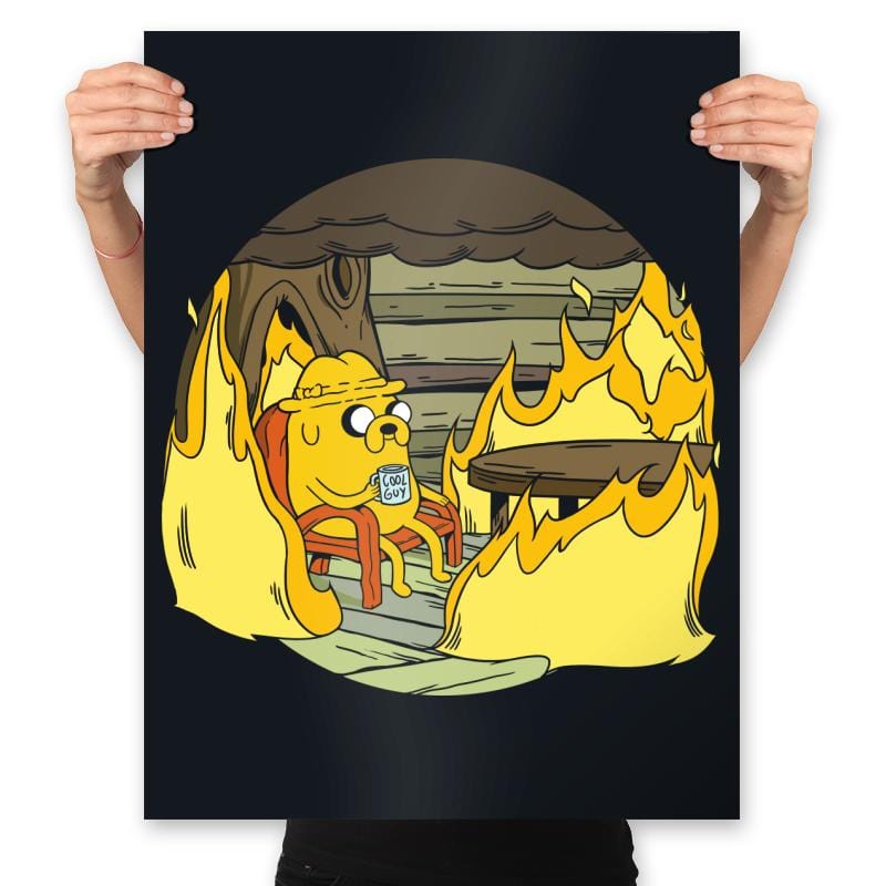 This is Fine - Prints Posters RIPT Apparel 18x24 / Black
