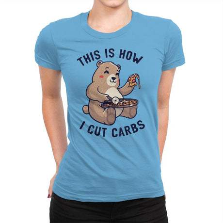 This Is How I Cut My Carbs - Womens Premium T-Shirts RIPT Apparel Small / Turquoise