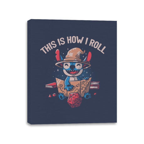 This is How I Roll - Canvas Wraps Canvas Wraps RIPT Apparel 11x14 / Navy