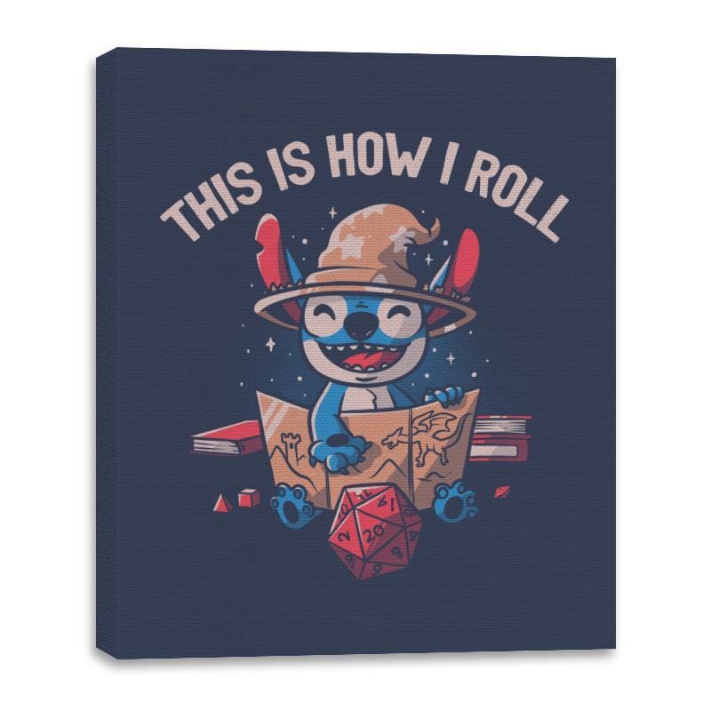 This is How I Roll - Canvas Wraps Canvas Wraps RIPT Apparel 16x20 / Navy